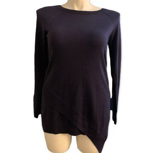 Apt. 9 | Asymmetric Long-Sleeve Lightweight Purple Sweater | Sz M